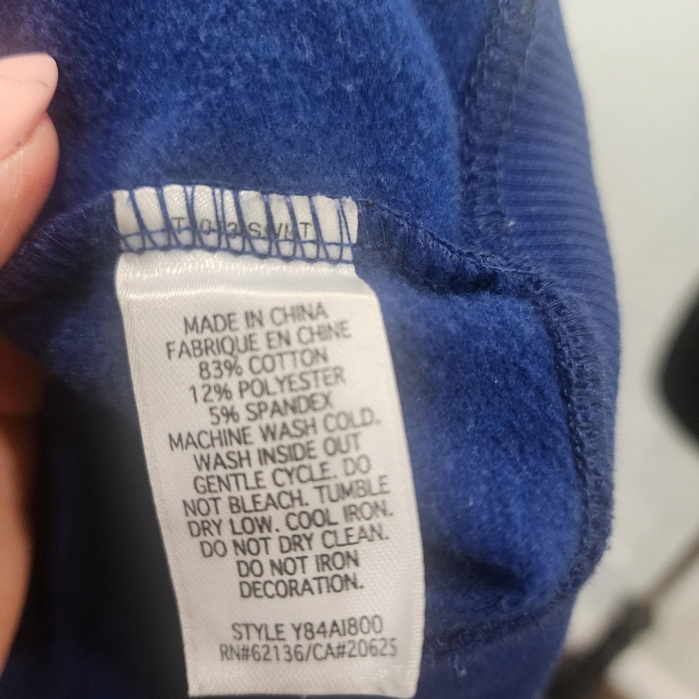[ Guess Jeans]Royal blue,CUTEST, ZIP UP, HOODED JACKET W/ LACE TIES & RHINESTONE - Picture 16 of 16